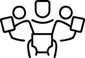 People with Watercolor Brushes and Business Documents concept as A group of people holding watercolor brushes and business documents set against a whimsical back vector