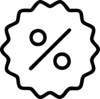 Percentage icon with copy space on white background concept as A illustration of a percentage icon with ample copy space on a white background perfect for vector