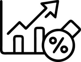 Percentage icon with copy space on white background concept as A illustration of a percentage icon with ample copy space on a white background perfect for vector
