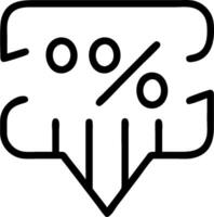 Percentage icon with copy space on white background concept as A illustration of a percentage icon with ample copy space on a white background perfect for vector