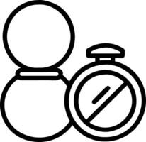 Perfume bottle and compact powder icon with blank space for custom branding concept as A customizable perfume bottle and compact powder icon with blank space for vector