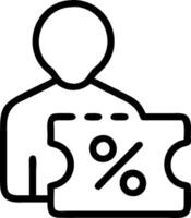 Person and a discount coupon symbolizing savings and promotions in double exposure with copy space. concept as A person fused with a discount coupon representing vector