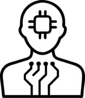 Person and a digital ad symbolizing online marketing in double exposure with copy space. concept as A person intertwined with a digital ad representing online ma vector