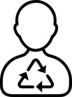 Person and a DNA strand symbolizing scientific breakthroughs in double exposure with copy space. concept as A person merged with a DNA strand representing scient vector