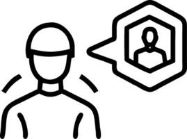 Person and a hologram symbolizing futuristic technology in double exposure with copy space. concept as A person fused with a hologram representing futuristic tec vector