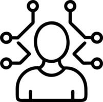 Person and a piping diagram symbolizing engineering processes in double exposure with copy space. concept as A person blended with a piping diagram representing vector