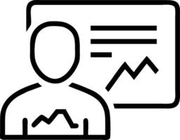 Persona with a trend line and a financial news headline symbolizing market trends in double exposure with copy space. concept as A persona blended with a trend l vector