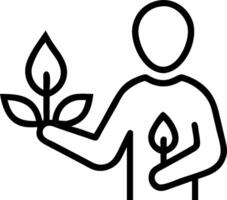Person holding autumn leaves and a candle with copy space. concept as A person holding autumn leaves and a candle symbolizing the warmth and spirit of Thanksgivi vector
