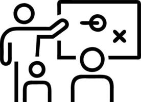 Person leading a brainstorming session with whiteboard and markers with copy space. concept as A person leading a brainstorming session with a whiteboard and mar vector