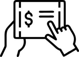 Person Reviewing Financial Reports concept as A person reviewing financial reports on their phone with a plain background providing ample space for text or desig vector