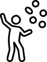 Person Throwing Gold Coins concept as A person throwing gold coins into the air with a plain background providing ample space for text or graphics symbolizing ri vector