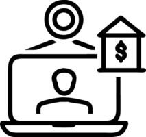 Person Using Digital Portfolio on Laptop concept as A person using a digital portfolio on their laptop with a plain background providing ample space for text or vector