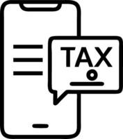 Person Using Mobile App for Tax Calculation concept as A person using a mobile app on their phone for tax calculation with a clean background providing space for vector