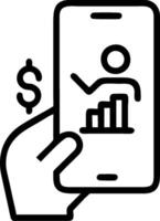 Person Using Mobile App for Tax Calculation concept as A person using a mobile app on their phone for tax calculation with a clean background providing space for vector