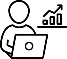 Person with Laptop and Headset for Tech Support concept as A person using a laptop and wearing a headset set against a blank background providing space for text vector