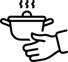 Person with Magic Cooking Pot and Floating Ingredients concept as A person holding a magic cooking pot with floating ingredients set against a clean background p vector