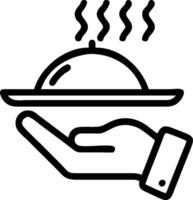 Person with Magic Oven and Floating Dishes concept as A person holding a magic oven with floating dishes set against a blank background offering space for text o vector