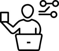 Person with Magic Shield and Floating Security Icons concept as A person holding a magic shield with floating security icons set against a clean background provi vector