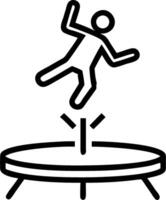 Person with Money Trampoline concept as A person jumping on a trampoline made of money with a clean background providing space for text or graphics symbolizing f vector