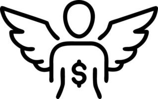 Person with Money Wings concept as A person depicted with money as wings against a blank background offering space for text or graphics symbolizing financial fre vector