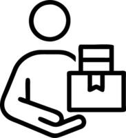 Person with Packages and Fast Delivery Service concept as A person handling packages symbolizing fast and efficient delivery service set against a clean backgrou vector