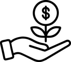 Person with Recycled Coin and Tree concept as A person holding a recycled coin and a tree set against a blank background with ample space for text or design elem vector