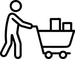 Person with shopping bags credit card and storefront overlay symbolizing American retail shopping in double exposure with copy space. concept as A person intertw vector