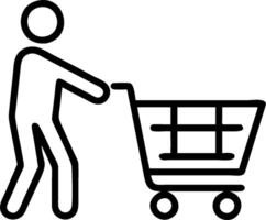 Person with shopping bags credit card and storefront overlay symbolizing American retail shopping in double exposure with copy space. concept as A person intertw vector