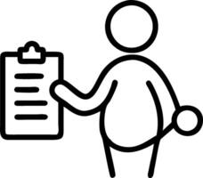 Person with Stethoscope and Medical Chart for Health Service concept as A person holding a stethoscope and medical chart set against a blank background providing vector