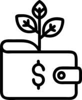 Person with Tree Growing from Money Stack concept as A person with a small tree growing from a stack of money set against a clean background with ample space for vector