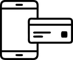 Phone and Credit Card on Table concept as A smartphone and credit card placed on a table with a clean background to provide ample space for additional elements o vector