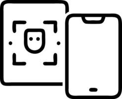 Phone and Tablet with Security Codes concept as A smartphone and tablet both displaying security codes with ample blank space around them for text or additional vector