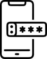 Phone Displaying Authentication Code concept as A smartphone displaying an authentication code set against a plain background with room for additional content. i vector