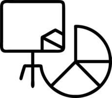 Pie chart and pointer icon with blank area for customizable text concept as A creative depiction of a pie chart and pointer icon featuring a blank area for custo vector