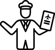 Pilot with a flying medal and a flight logbook indicating aviation achievement with blank space. concept as A pilot holding a flying medal and a flight logbook r vector