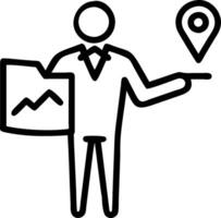 Planner with Map and Compass concept as A business planner holding a map and a compass set against a whimsical background offering ample space for text or graphi vector