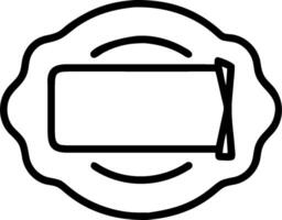 Plate and napkin icon with blank area for customizable text concept as A creative depiction of a plate and napkin icon featuring a blank area for customizable te vector