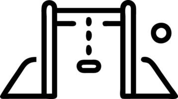 Playground icon with copy space on white background concept as A illustration of a playground icon with ample copy space on a white background perfect for vector