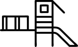 Playground icon with copy space on white background concept as A illustration of a playground icon with ample copy space on a white background perfect for vector