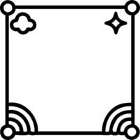 Pride Symbols and Rainbow Borders concept as A border frame with various Pride symbols and rainbow borders leaving ample copy space representing inclusivity and vector