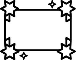 Pride Ribbon and Stars concept as A border frame with Pride ribbons and stars leaving ample copy space representing celebration and shining pride in Pride Month. vector