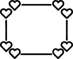 Pride Month Borders and Heart Symbols concept as A border frame with Pride Month borders and heart symbols leaving ample copy space representing the love and uni vector