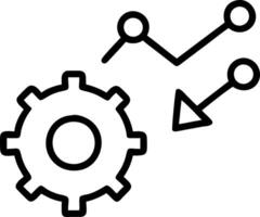 Process improvement icon with copy space on white background concept as A illustration of a process improvement icon with ample copy space on a white back vector