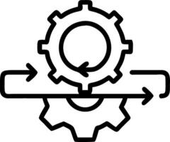 Process improvement symbol with copy space for project planning concept as An artistic rendering of a process improvement symbol with spacious copy space suitabl vector