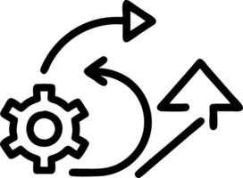 Process improvement symbol with copy space for project planning concept as An artistic rendering of a process improvement symbol with spacious copy space suitabl vector