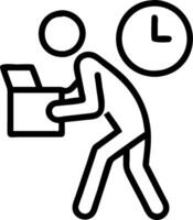 Procrastinating on Reports concept as A worker procrastinates on completing reports frequently checking the clock and avoiding actual work. in Photo Stock Concep vector