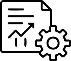 Process improvement icon with copy space on white background concept as A illustration of a process improvement icon with ample copy space on a white back vector