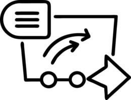 Process improvement icon with copy space on white background concept as A illustration of a process improvement icon with ample copy space on a white back vector