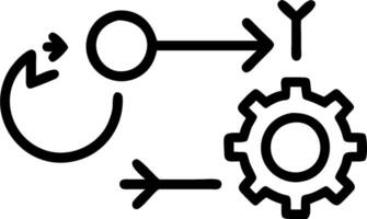 Process improvement symbol with copy space for project planning concept as An artistic rendering of a process improvement symbol with spacious copy space suitabl vector