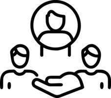 Professional Mentoring Program concept as Young professionals receive guidance and career advice from experienced mentors in a structured mentoring program. in P vector